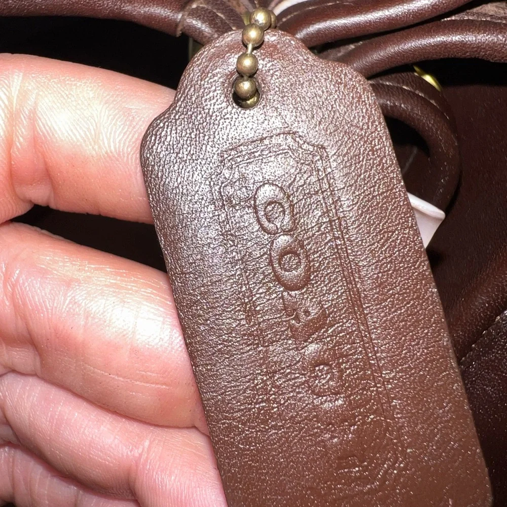 Coach Dark Brown Leather Crossbody Bag